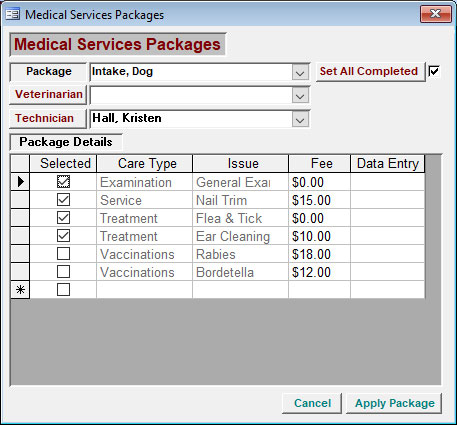 Medical Services Packages